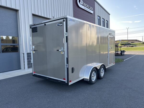 7'X16' 7K ITI Cargo Flat Top V-Nose Enclosed Trailer - Image 3