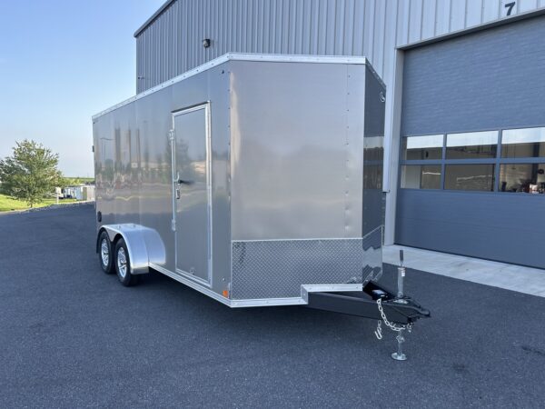 7'X16' 7K ITI Cargo Flat Top V-Nose Enclosed Trailer