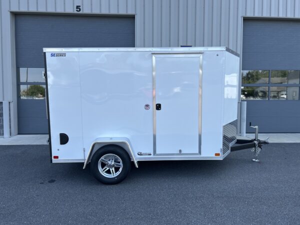 6'X10' 3K ITI Cargo Flat Top V-Nose Enclosed Trailer - Image 2