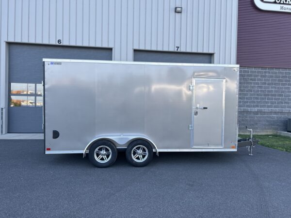 7'X16' 7K ITI Cargo Flat Top V-Nose Enclosed Trailer - Image 2