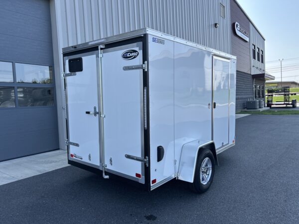 6'X10' 3K ITI Cargo Flat Top V-Nose Enclosed Trailer - Image 3