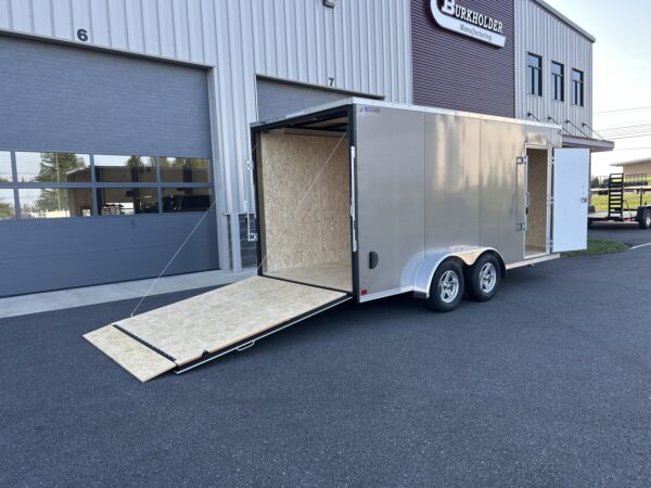 7'X16' 7K ITI Cargo Flat Top V-Nose Enclosed Trailer - Image 8