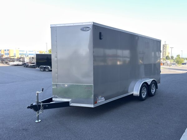 7'X16' 7K ITI Cargo Flat Top V-Nose Enclosed Trailer - Image 6