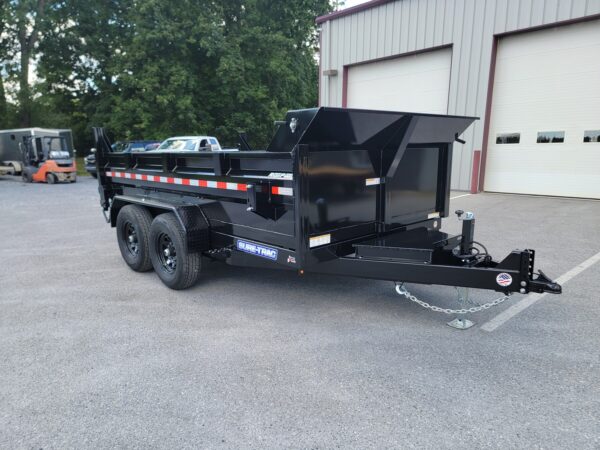 7' X 12' 12K Sure-Trac HD Scissors Dump Trailer ST8212HLOD-B-120
