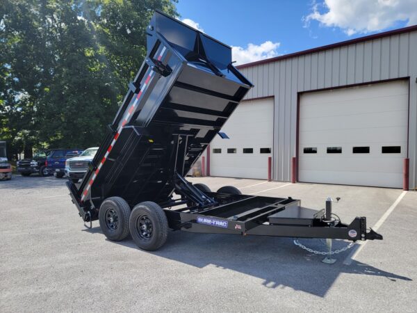 7' X 12' 12K Sure-Trac HD Scissors Dump Trailer ST8212HLOD-B-120 - Image 9