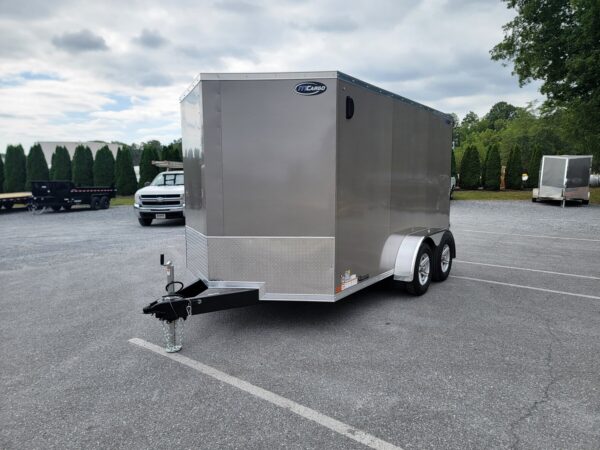 7'x12' 7K ITI Cargo Flat Top V-Nose Enclosed Trailer Y8412HLV-TA-070 - Image 3