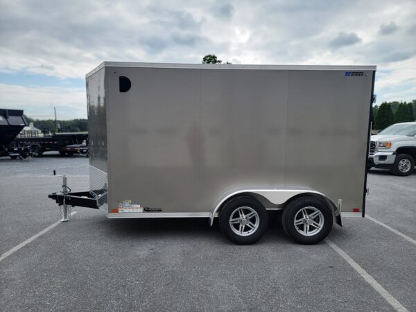 7'x12' 7K ITI Cargo Flat Top V-Nose Enclosed Trailer Y8412HLV-TA-070 - Image 4
