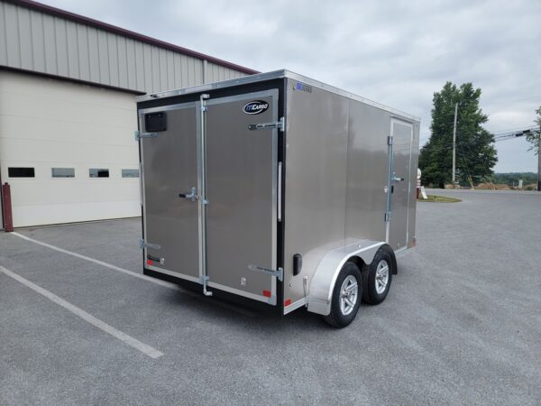 7'x12' 7K ITI Cargo Flat Top V-Nose Enclosed Trailer Y8412HLV-TA-070 - Image 7