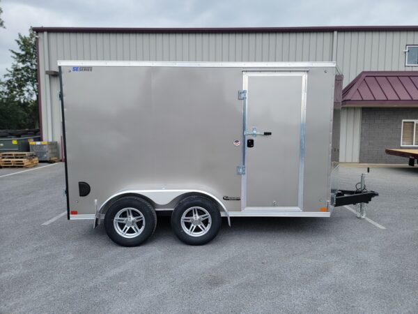 7'x12' 7K ITI Cargo Flat Top V-Nose Enclosed Trailer Y8412HLV-TA-070 - Image 8