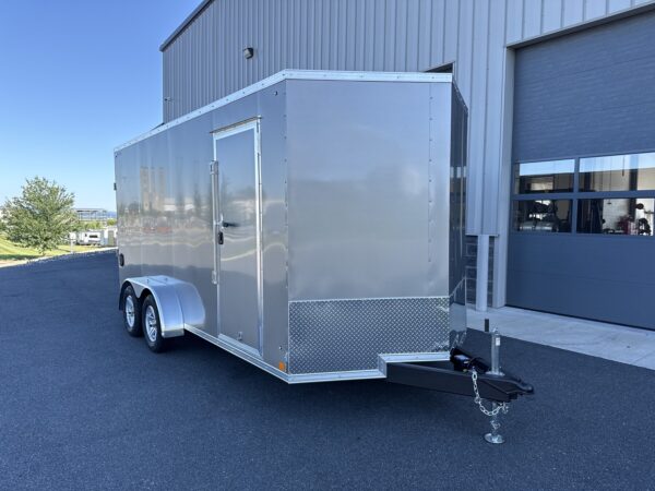 7'X16' 7K ITI Cargo Flat Top V-Nose Enclosed Trailer