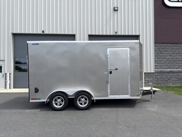 7'x14' 7K ITI Cargo Flat Top V-Nose Enclosed Trailer - Image 2