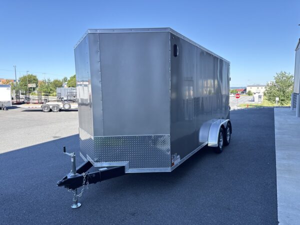 7'X16' 7K ITI Cargo Flat Top V-Nose Enclosed Trailer - Image 6