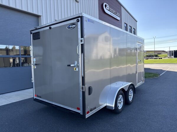 7'X16' 7K ITI Cargo Flat Top V-Nose Enclosed Trailer - Image 3