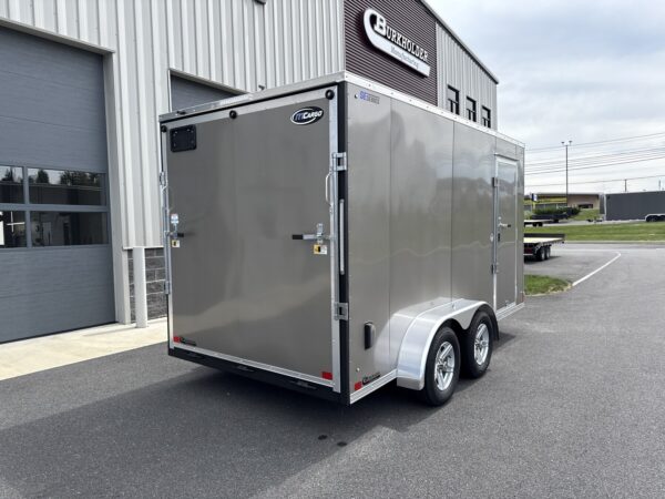 7'x14' 7K ITI Cargo Flat Top V-Nose Enclosed Trailer - Image 3