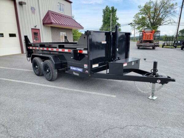 6' X 12' 10K Sure-Trac Telescopic Low Profile Dump Trailer ST7212TLD-B-100
