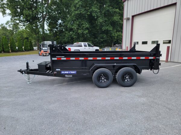 6' X 12' 10K Sure-Trac Telescopic Low Profile Dump Trailer ST7212TLD-B-100 - Image 4