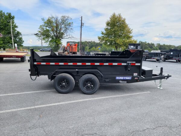 6' X 12' 10K Sure-Trac Telescopic Low Profile Dump Trailer ST7212TLD-B-100 - Image 8