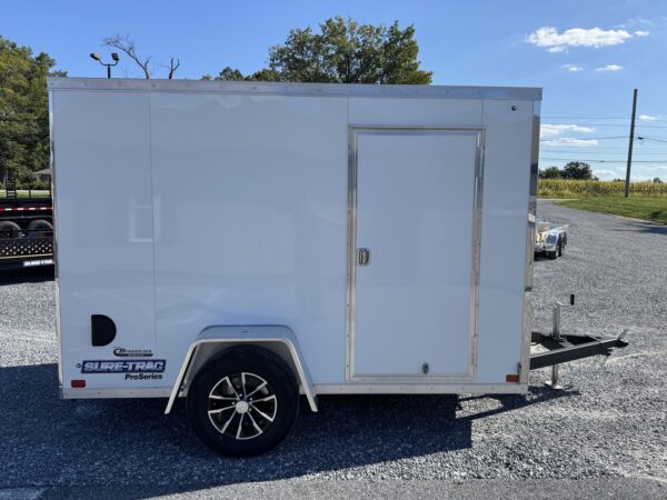 6' x 10' 3K Sure-Trac Pro Series Wedge Cargo Enclosed Trailer STW7210SA - Image 2