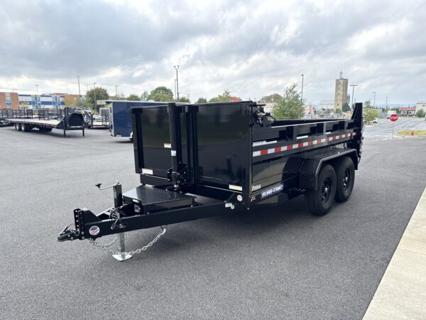 7' X 12' 12K Sure-Trac HD Telescopic Dump Trailer ST8212TLDD-B-120 - Image 6