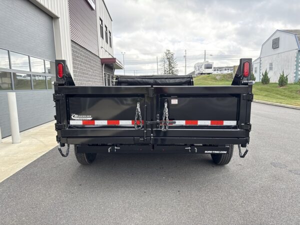 7' X 12' 12K Sure-Trac HD Telescopic Dump Trailer ST8212TLDD-B-120 - Image 4