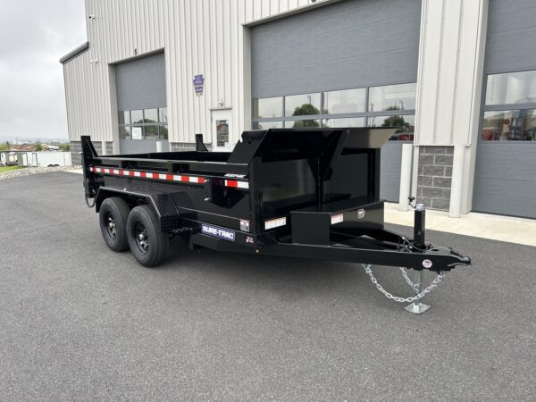 6' X 12' 10K Sure-Trac SD Low Profile Dump Trailer ST7212D1R-B-100 - Image 2