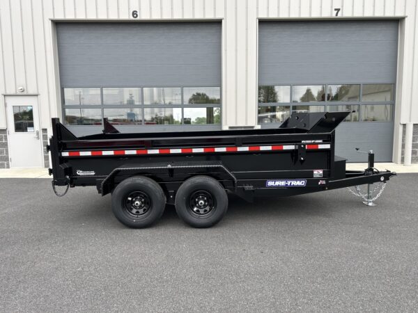 6' X 12' 10K Sure-Trac SD Low Profile Dump Trailer ST7212D1R-B-100 - Image 3