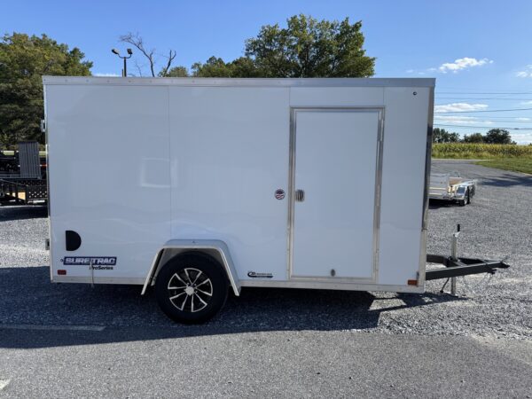 6' x 12' 3K Sure-Trac Pro Series Wedge Cargo Enclosed Trailer STW7212SA - Image 2