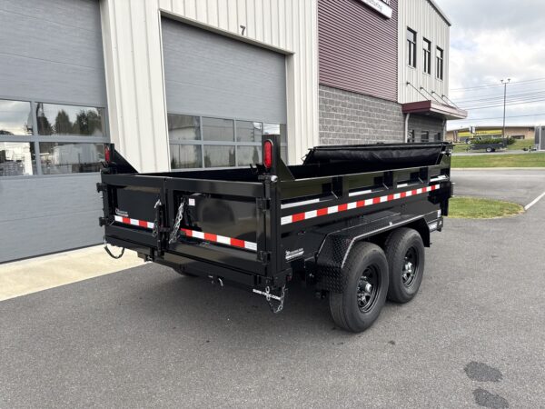 7' X 12' 12K Sure-Trac HD Telescopic Dump Trailer ST8212TLDD-B-120 - Image 3