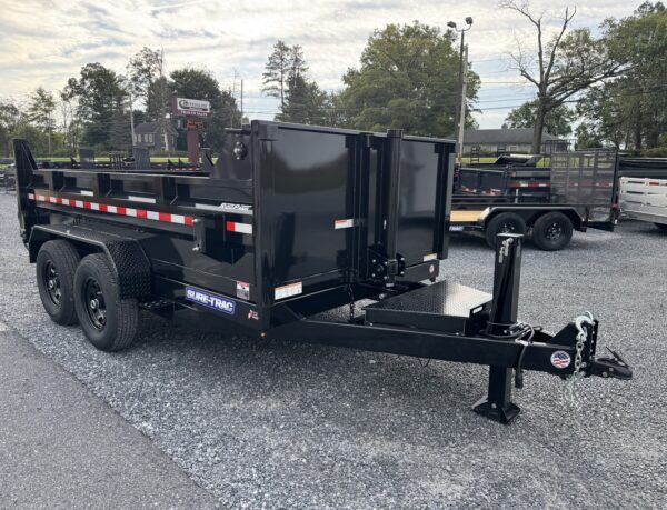7' X 12' 14K Sure-Trac HD Telescopic Dump Trailer ST-HTDU8212-140