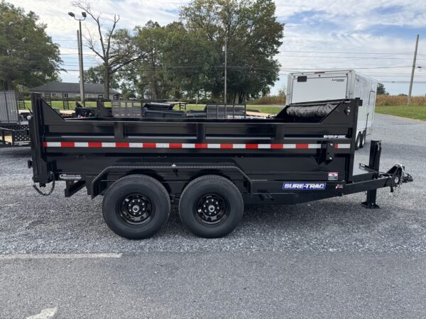 7' X 12' 14K Sure-Trac HD Telescopic Dump Trailer ST-HTDU8212-140 - Image 2