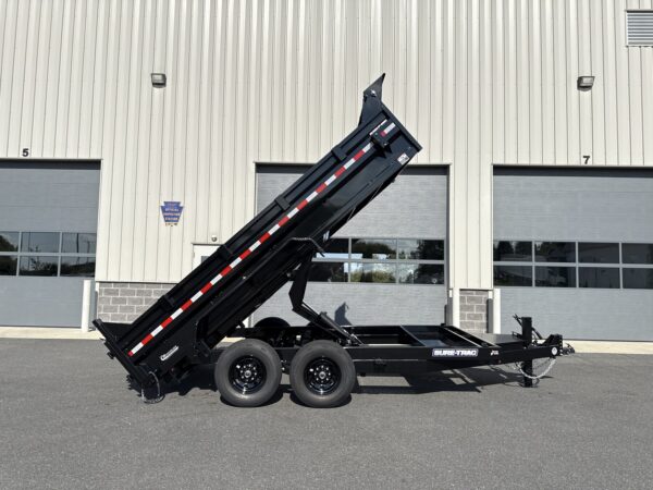 7' X 14' 14K Sure-Trac HD Scissors Dump Trailer ST8214HLOD-B-140 - Image 14