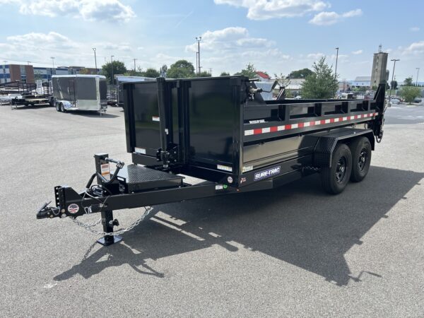 7' X 14' 14K Sure-Trac HD Telescopic Dump Trailer ST-8214TLDD-B-140 - Image 5
