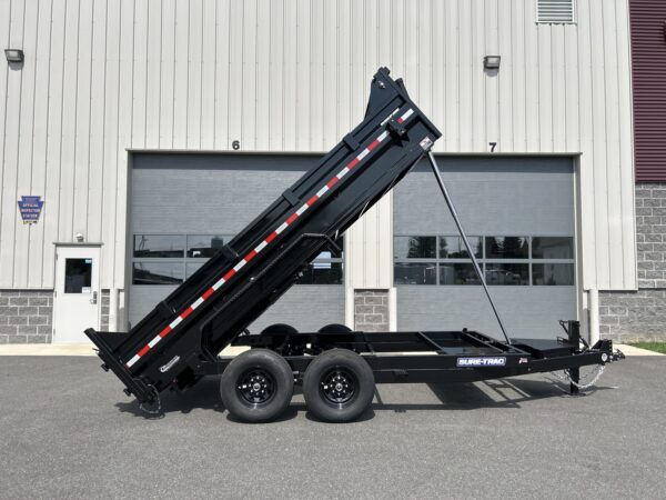 7' X 14' 14K Sure-Trac HD Telescopic Dump Trailer ST-8214TLDD-B-140 - Image 12